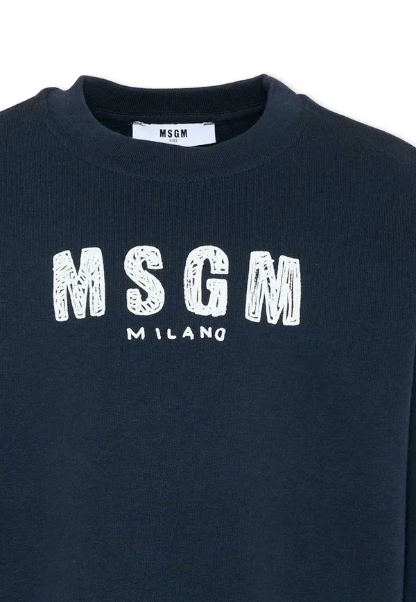Свитшот с принтом Sweatshirt Msgm, синий — фото 3
