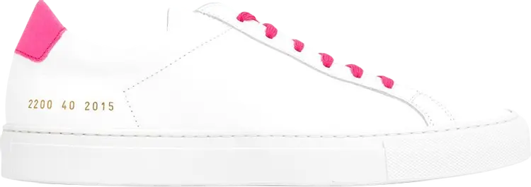 

Кроссовки Common Projects Retro Low White Pink, розовый
