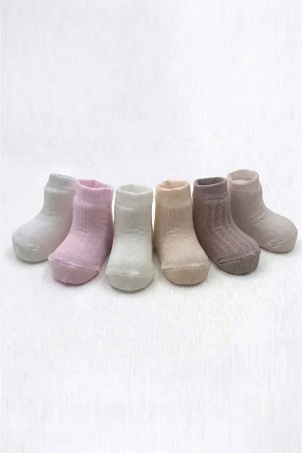 Детские носки для девочек хлопковые набор 6 шт Cocole Socks, Multicolor — фото 3