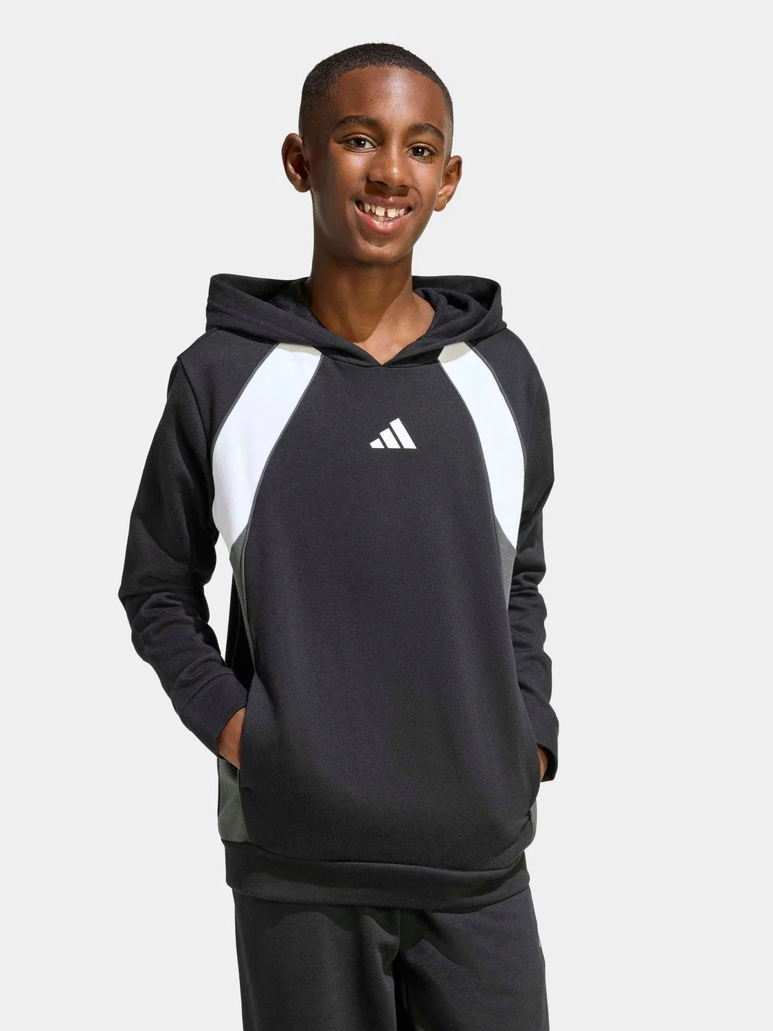Худи цветблок adidas, черный