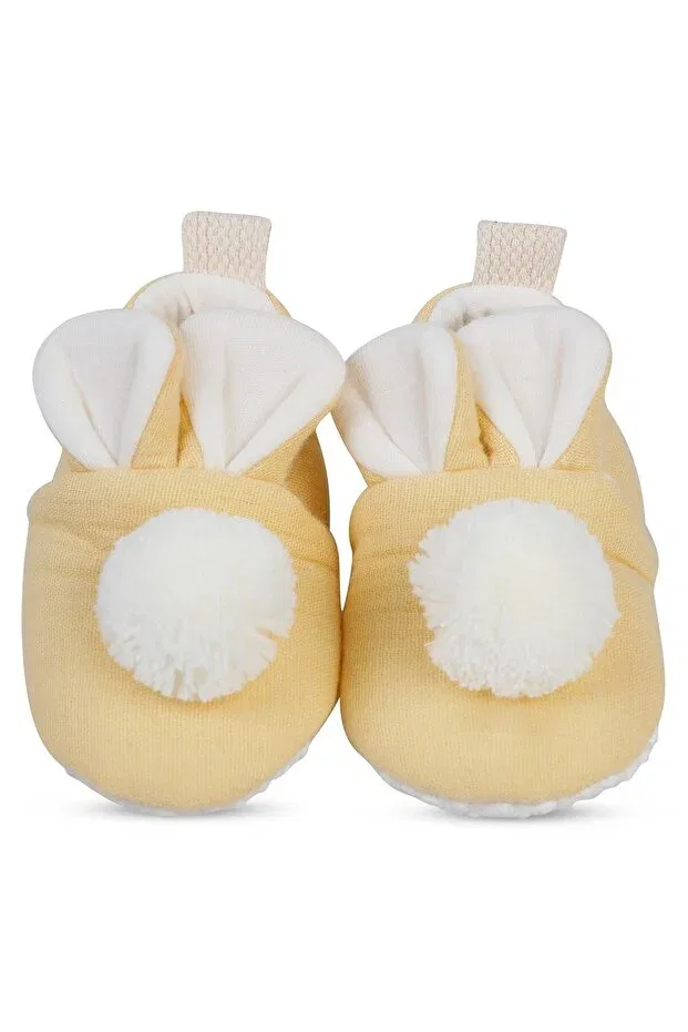Детские пинетки для девочек без каблука Civil Baby, Yellow — фото 2