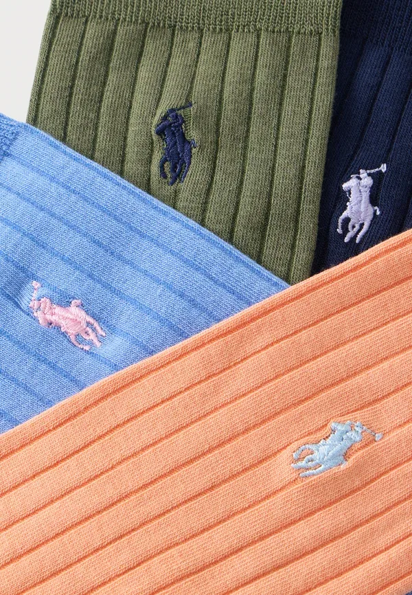 Носки комплект 12 пар хлопок Crew sock Polo Ralph Lauren, Multi-coloured, мультиколор — фото 3