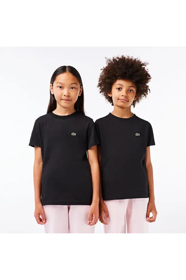Детская футболка с круглым вырезом Lacoste, 031-Black — фото 4