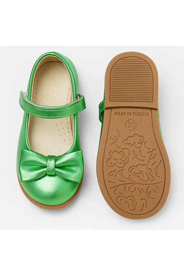 Детские балетки для девочек с ортопедической стелькой Lika, Pistachio Green — фото 2