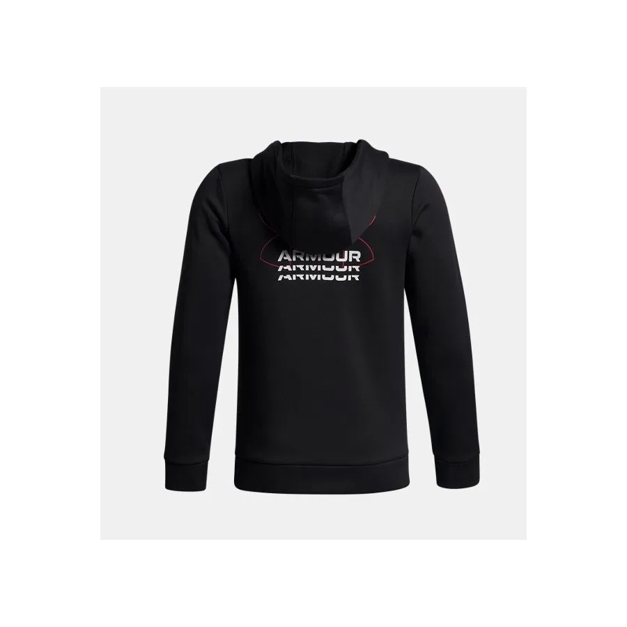 Детский свитшот с капюшоном Armour Fleece Retro Under Armour, Черный — фото 2