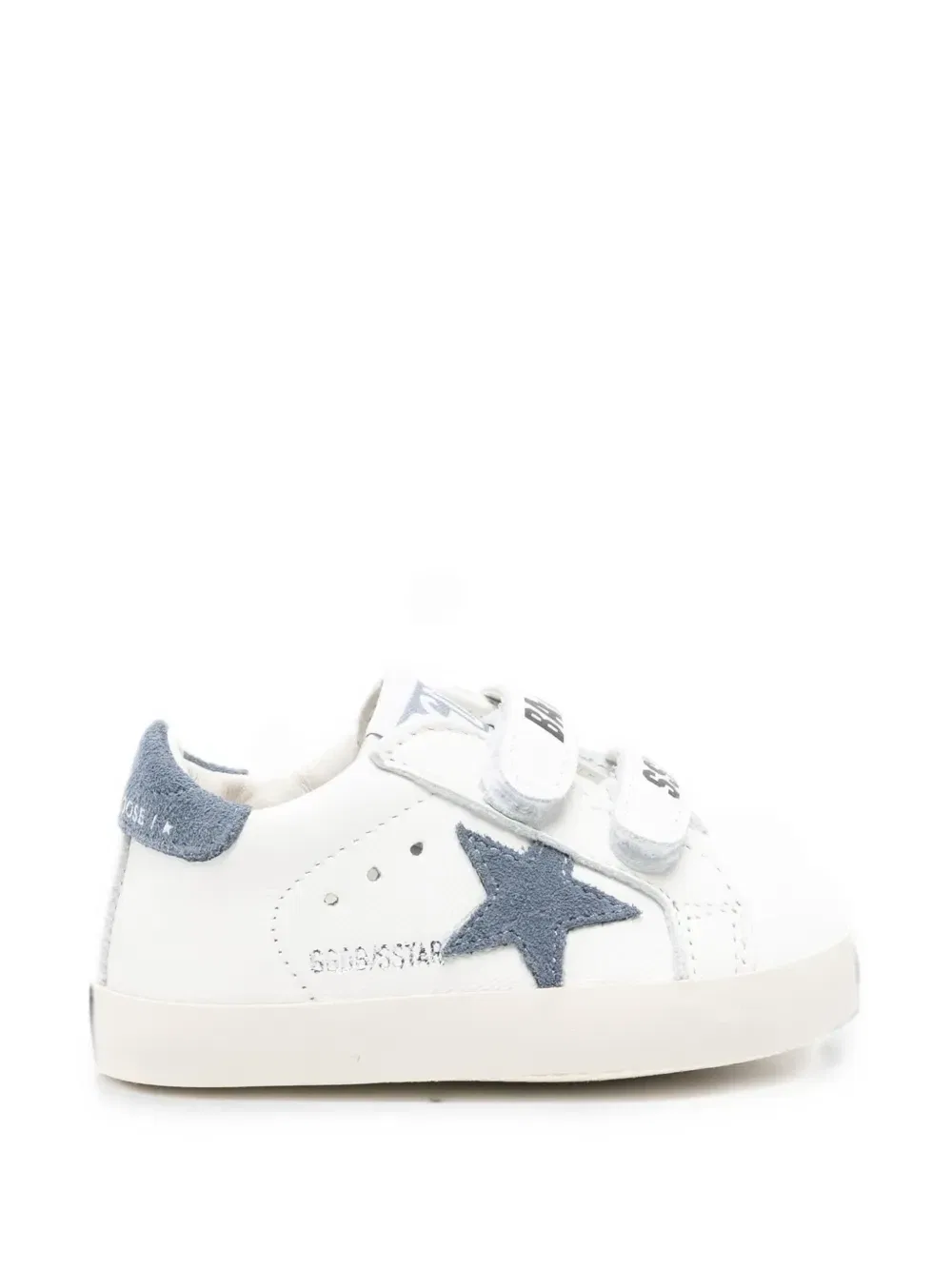 Кроссовки на липучках Baby School Super-Star Golden Goose Kids, белый