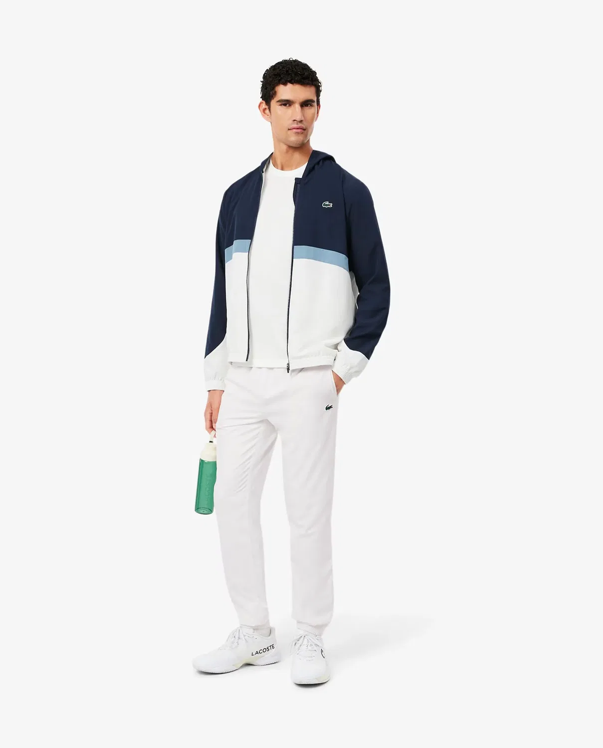 Мужской спортивный костюм с цветными блоками Lacoste, Azul/Blanco