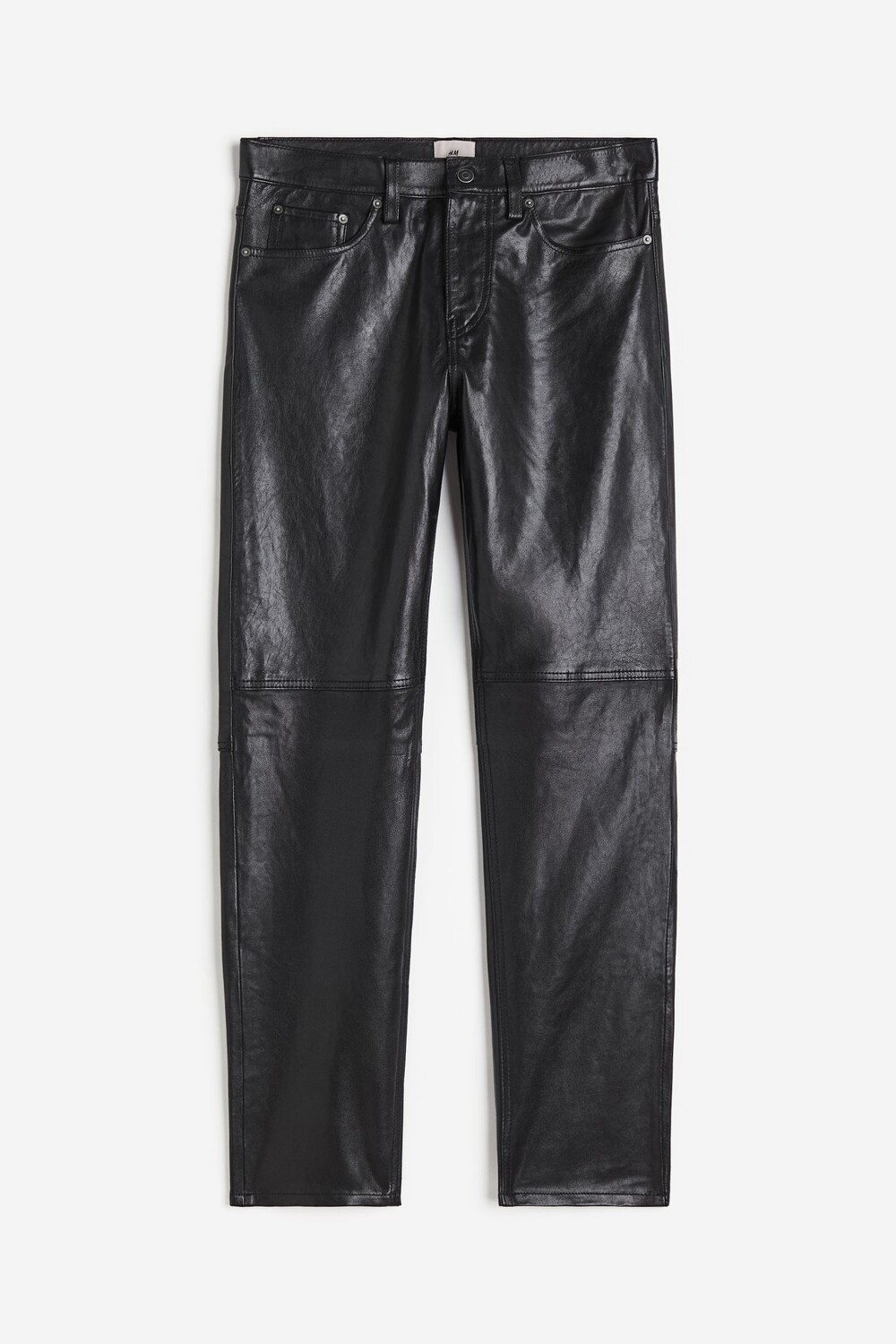 

Брюки H&M Leather, черный