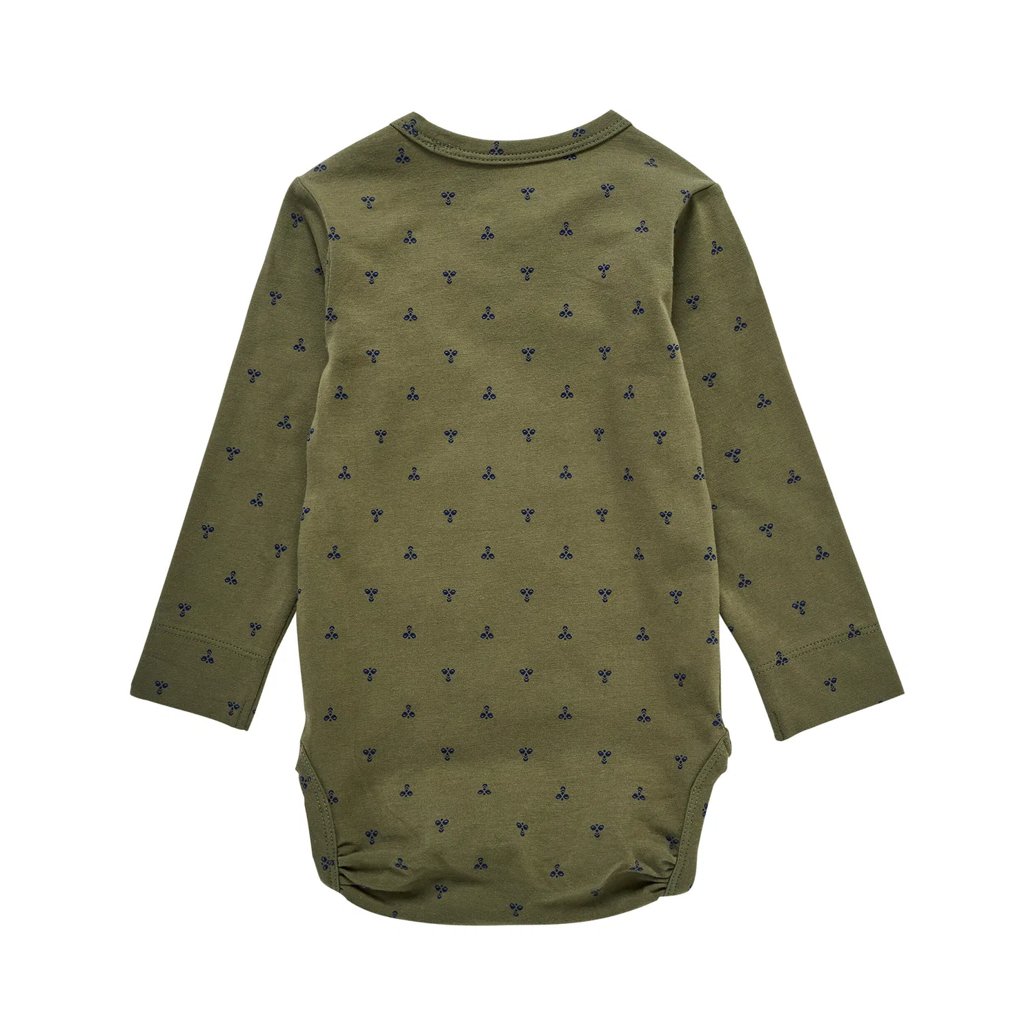Детский боди для мальчиков с принтом Beesy Hummel, Green Dark Olive — фото 2