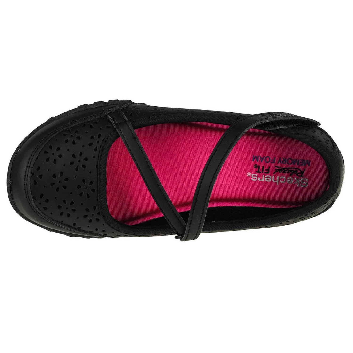 Детские спортивные кроссовки для девочек Breathe Easy Playground Popp Skechers, Schwarz — фото 3