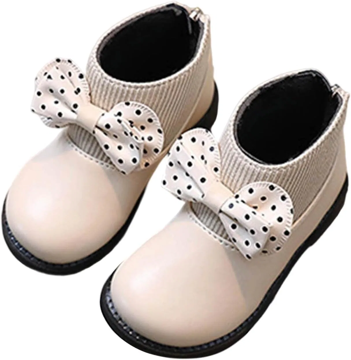 Детские ботинки для девочек с бантом Zzalalana, Beige