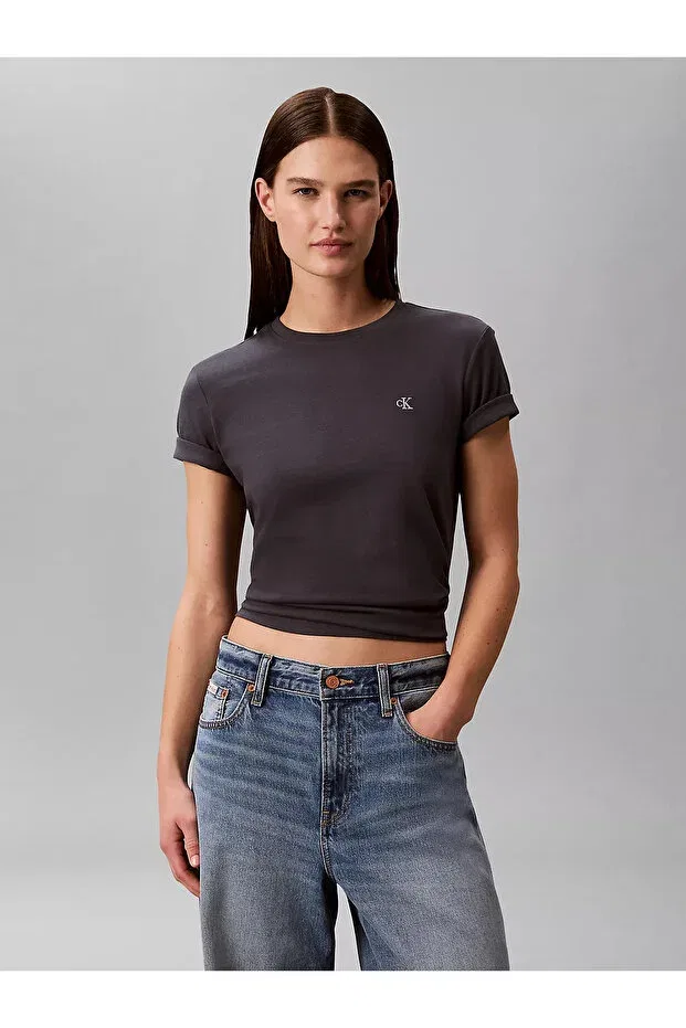 Женская футболка хлопковая Calvin Klein, Dark Gray