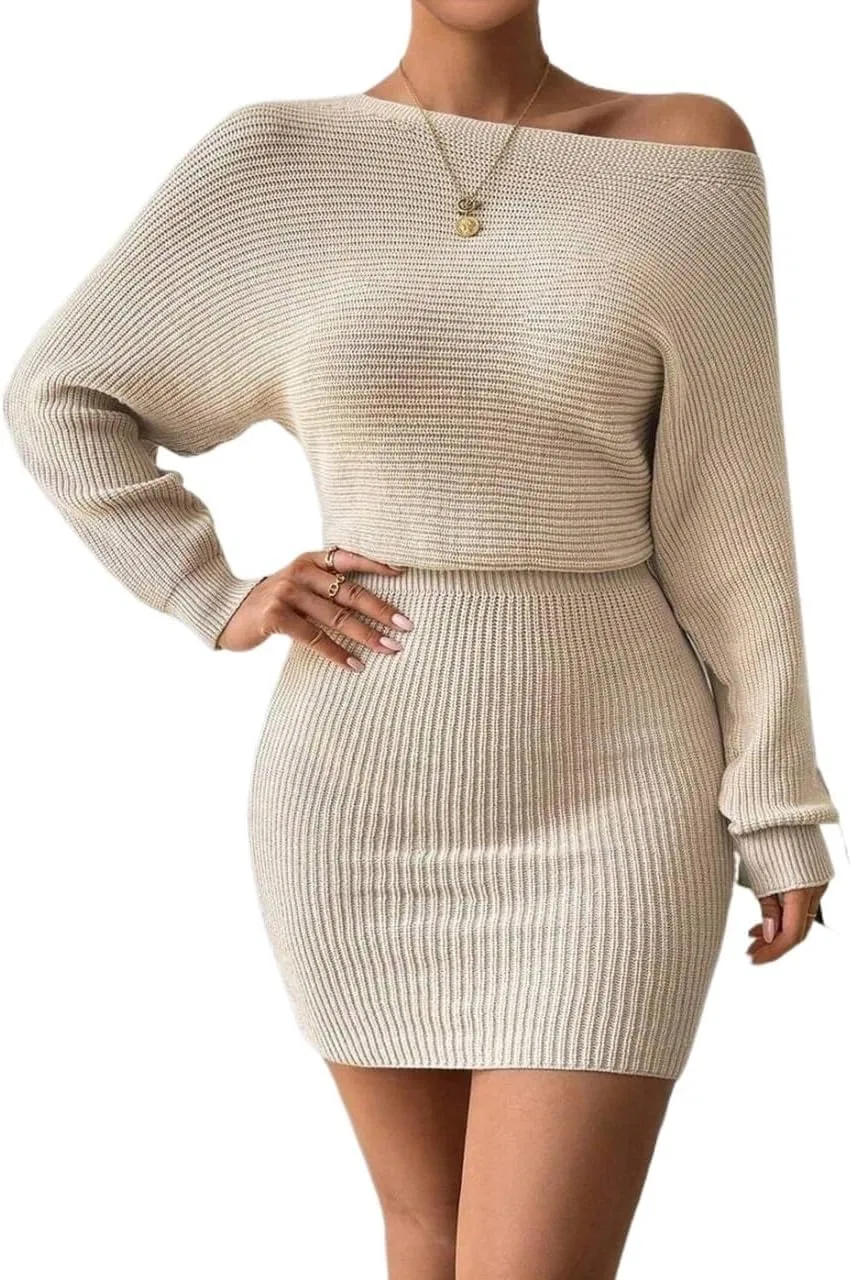 Женское повседневное платье с запахом, вязаное, Bodycon, Apricot