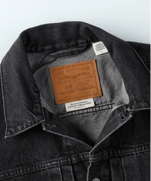 Мужская джинсовая куртка-тракер с принтом Levi's TYPE I Trucker, Black — фото 3