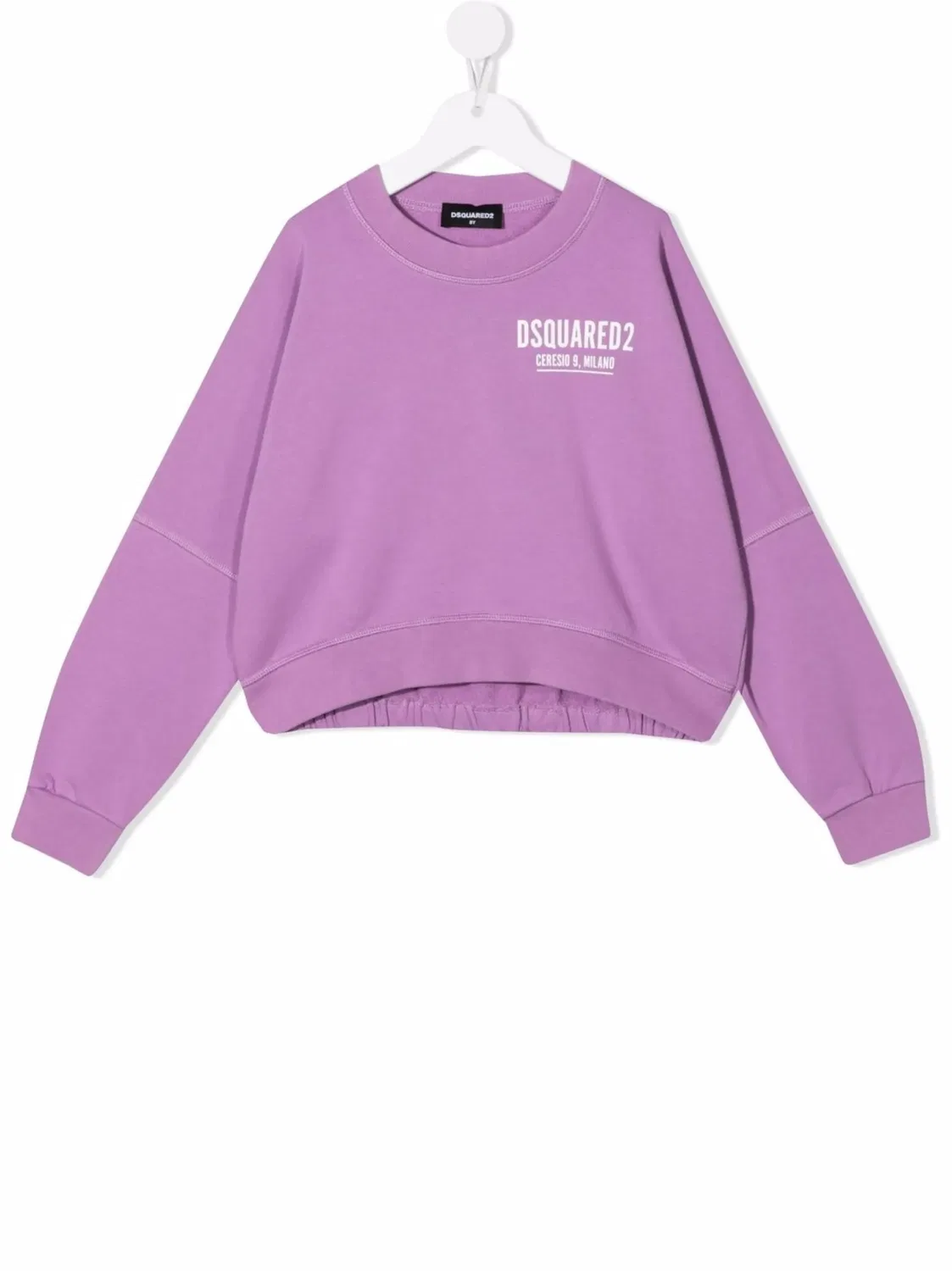 Свитшот с логотипом DSQUARED2, фиолетовый