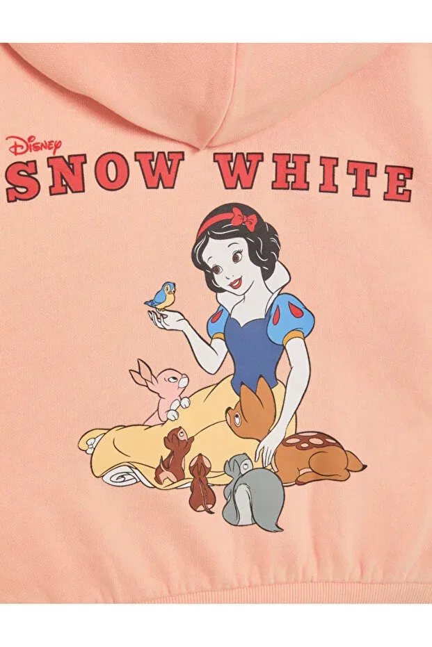 Детское худи на молнии с принтом Snow White Marks & Spencer, Pink — фото 3