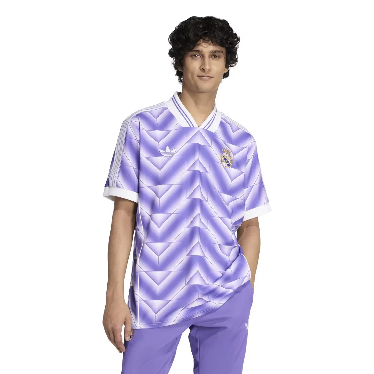 Мужская футболка с длинным рукавом Real Madrid CF 2025-2026 LFSTLR Jersey adidas, Violeta