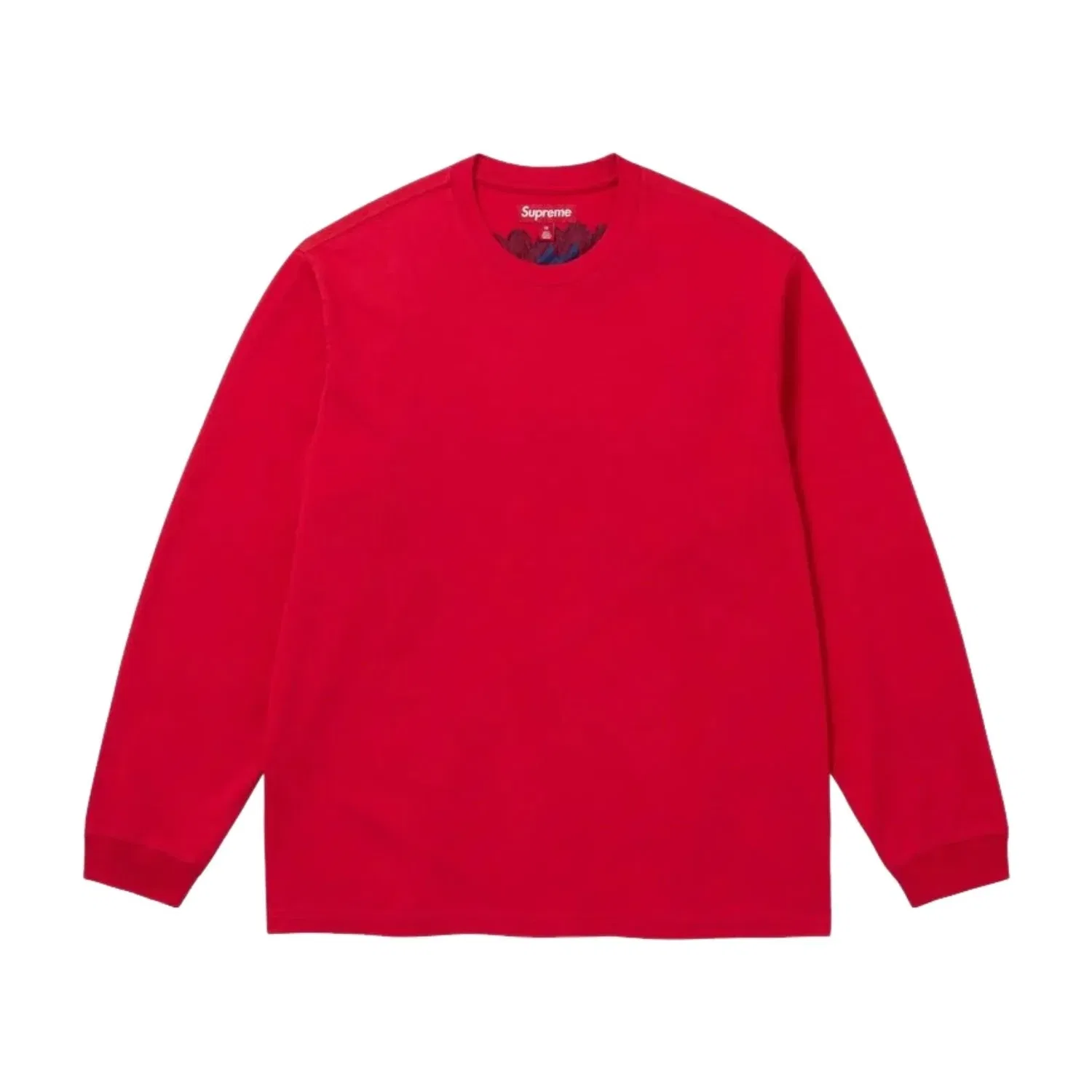 Мужская футболка FW26 Intarsia L/S T-Shirt 'Red' Supreme, красный — фото 2