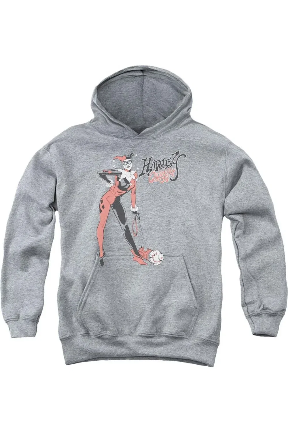 Детское худи с капюшоном DC Comics Harley Hammer Gildan, Athletic Heather