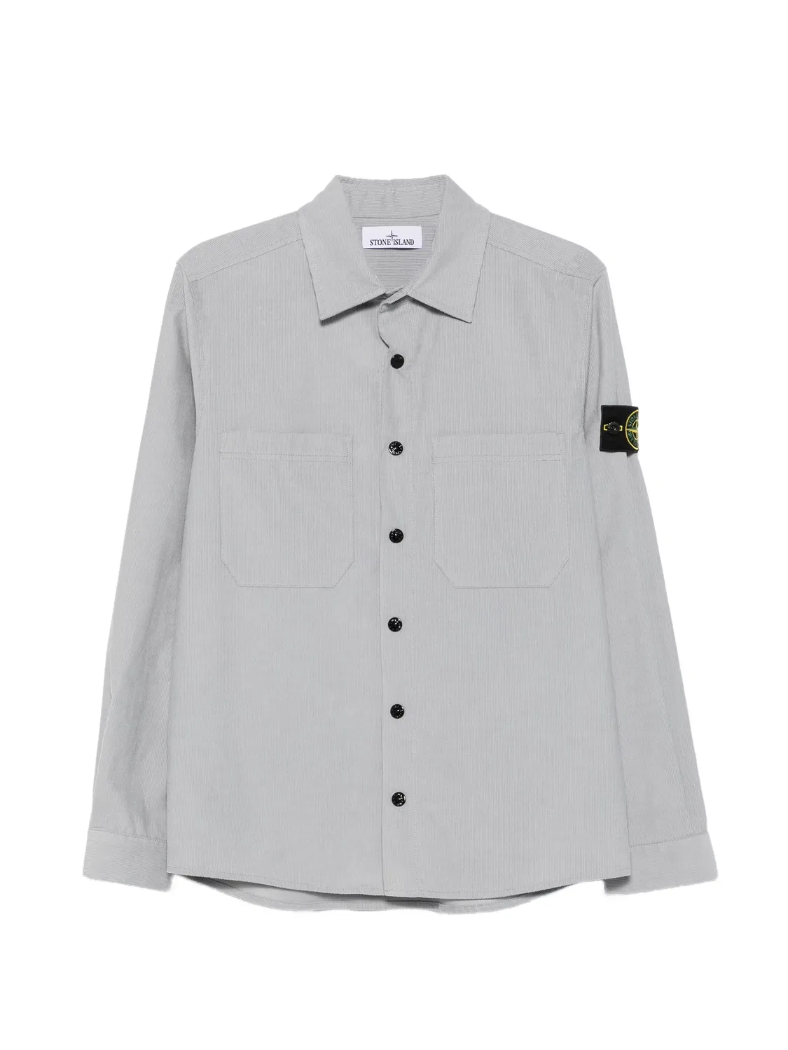 Рубашка вельветовая с нагрудными карманами, серая Stone Island, серый