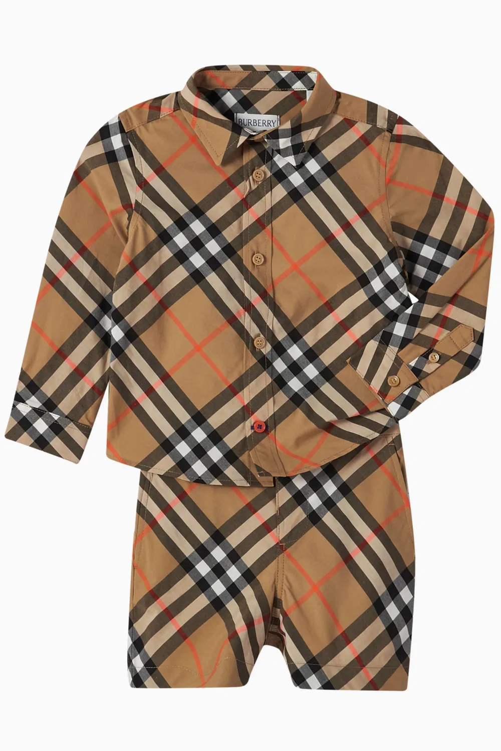 Рубашка в клетку Owen Burberry, коричневый — фото 2