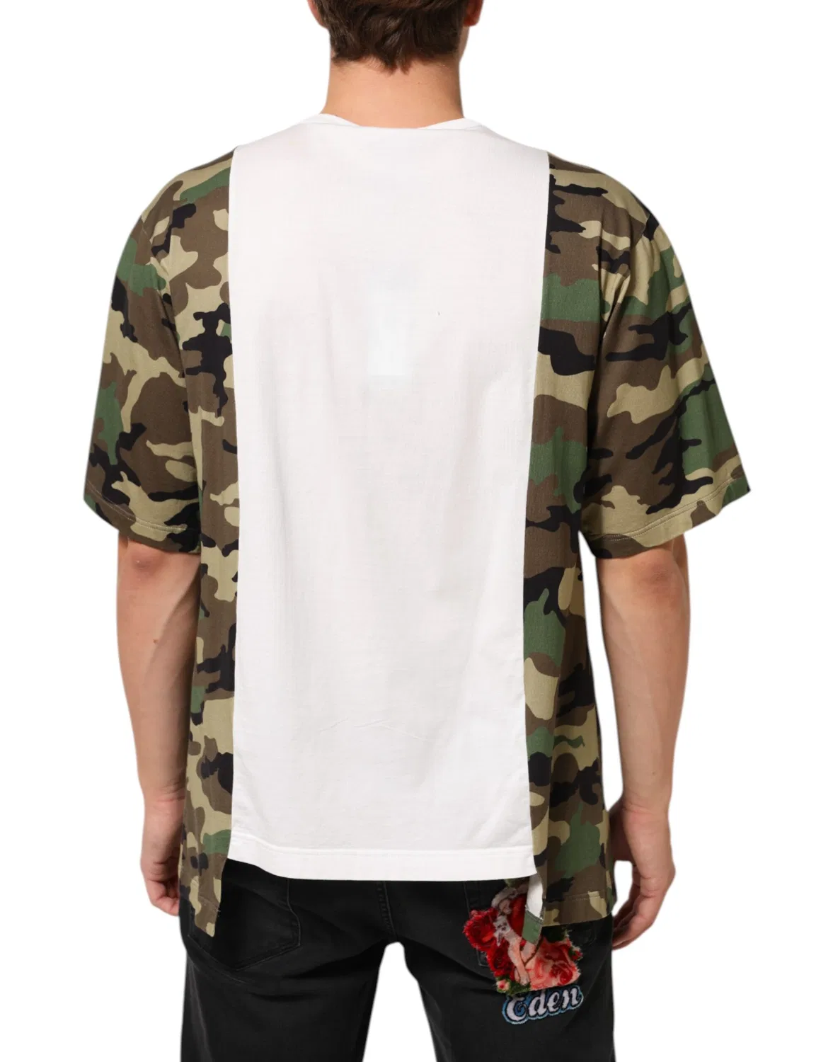 Мужская футболка с принтом логотипа Crew Neck Short Sleeves T-Shirt Dolce & Gabbana, White — фото 4