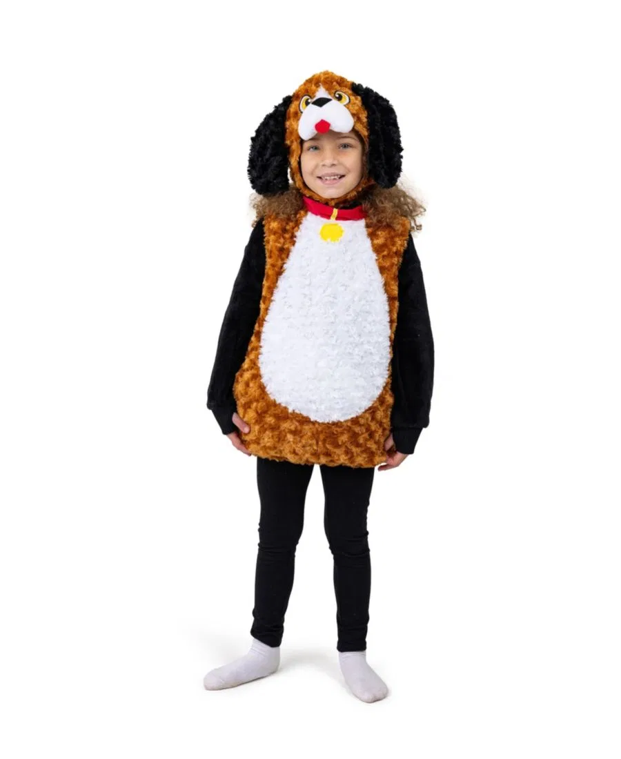 Костюм щенка из плюша с капюшоном и хвостом Dress Up America