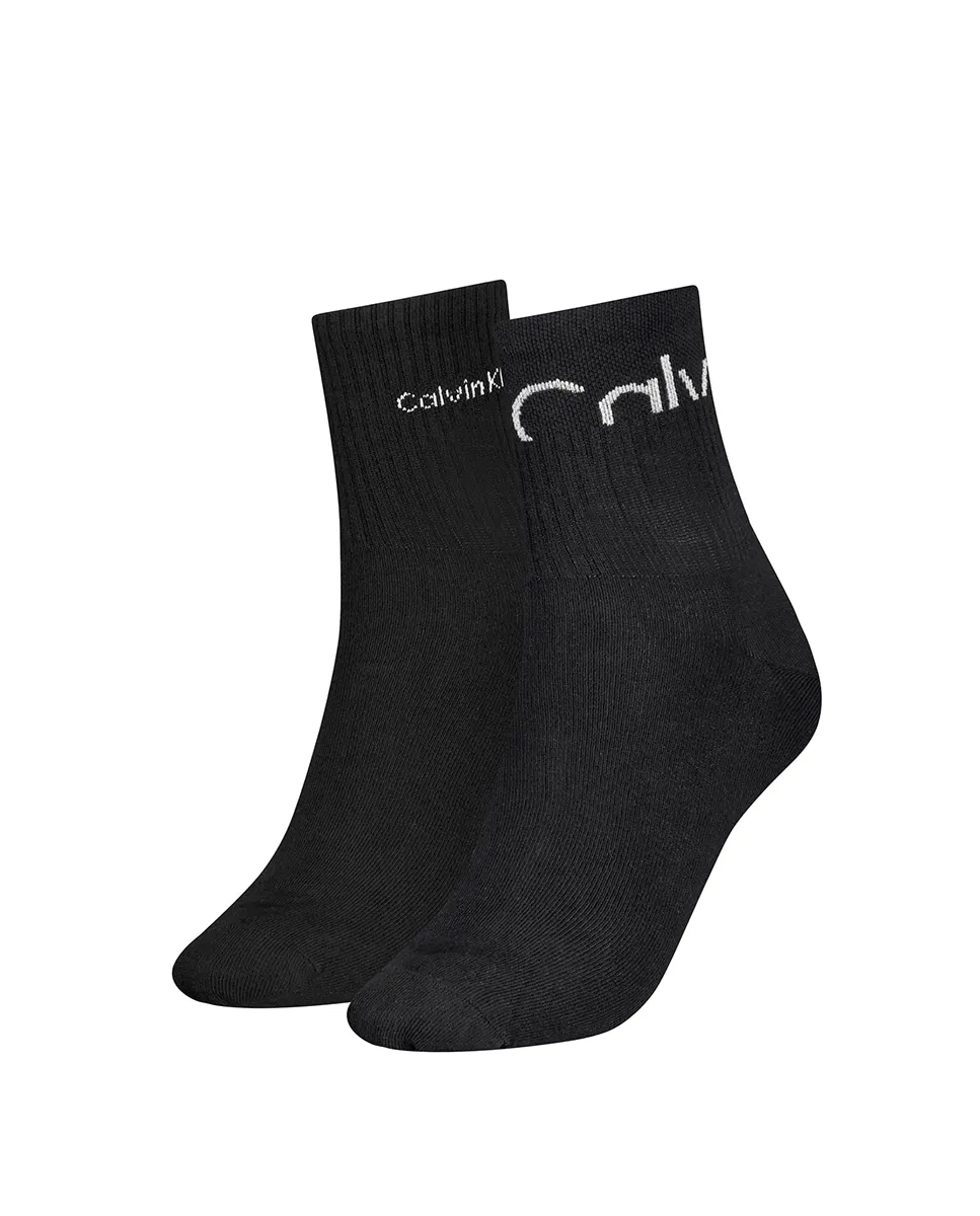 

Женские короткие носки (набор из 2 штук) Calvin Klein, черный