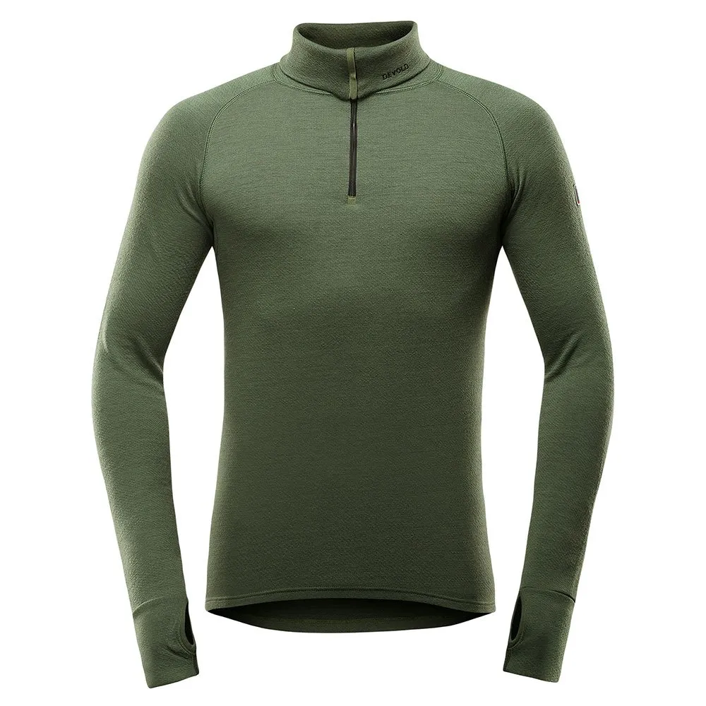 

Лонгслив DEVOLD OF NORWAY Expedition Merino 235 half zip, зеленый