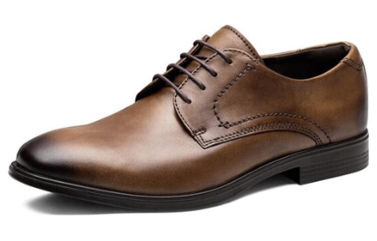 Мужские туфли Ecco Men's Casual Shoes Men Low-Top Brown — фото 2
