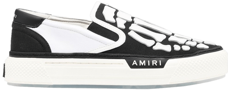 

Кроссовки Amiri Skel Top Slip-On 'Black White', черный