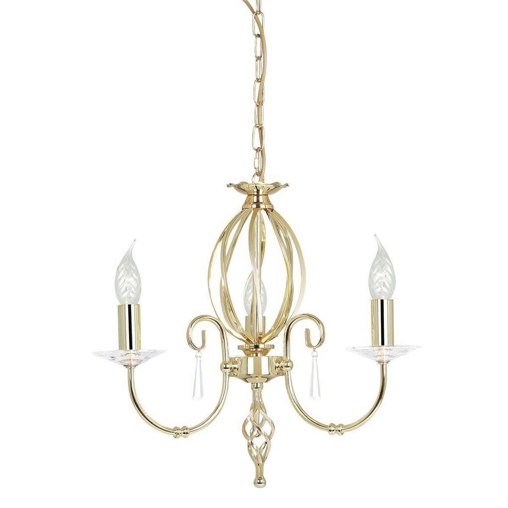 

Подвеска Aegean, полированная латунь и стекло, 3 лампочки Elstead Lighting