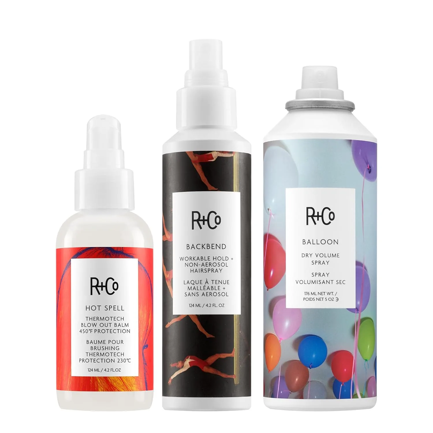 R+Co Hot Spell Thermotech Blowout Balm Deluxe, защита до 450°F, против пушистости и для стойкой укладки, веганский, без жестокости, 28 г 1 упаковка