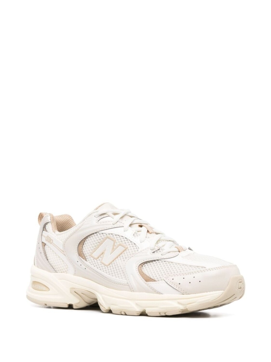 Кроссовки с нашивкой-логотипом New Balance, нейтральный цвет — фото 2