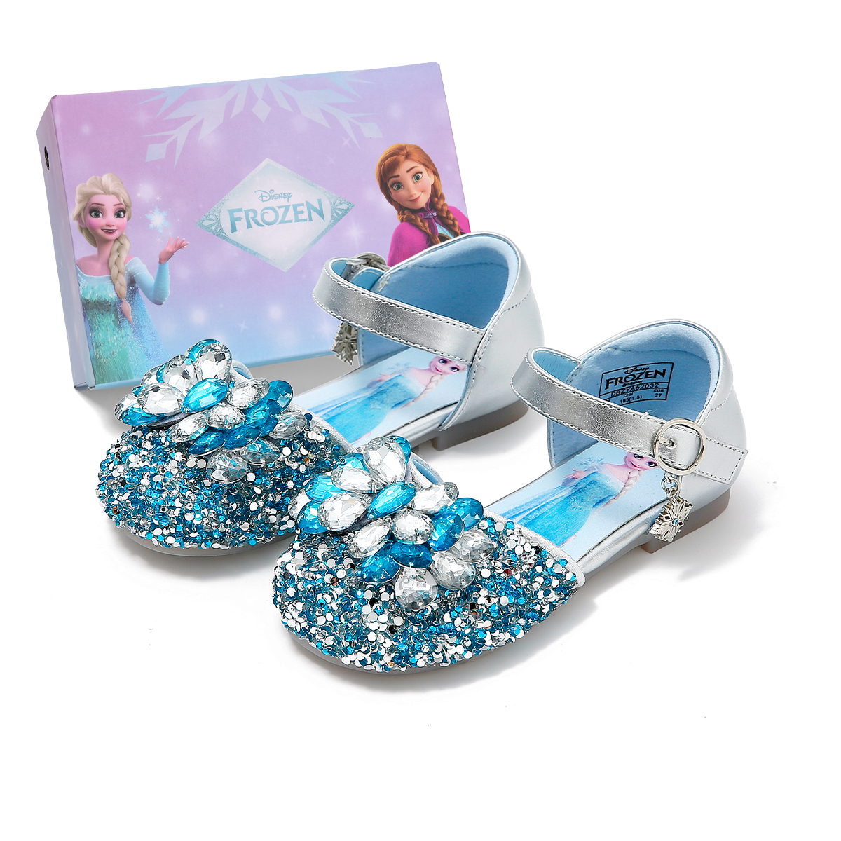 Замшевые детские туфли Frozen для дошкольников Disney, фиолетовый — фото 3