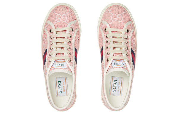 Кроссовки (WMNS) GUCCI Tennis 1977 Shoes 'Pink', розовый — фото 3