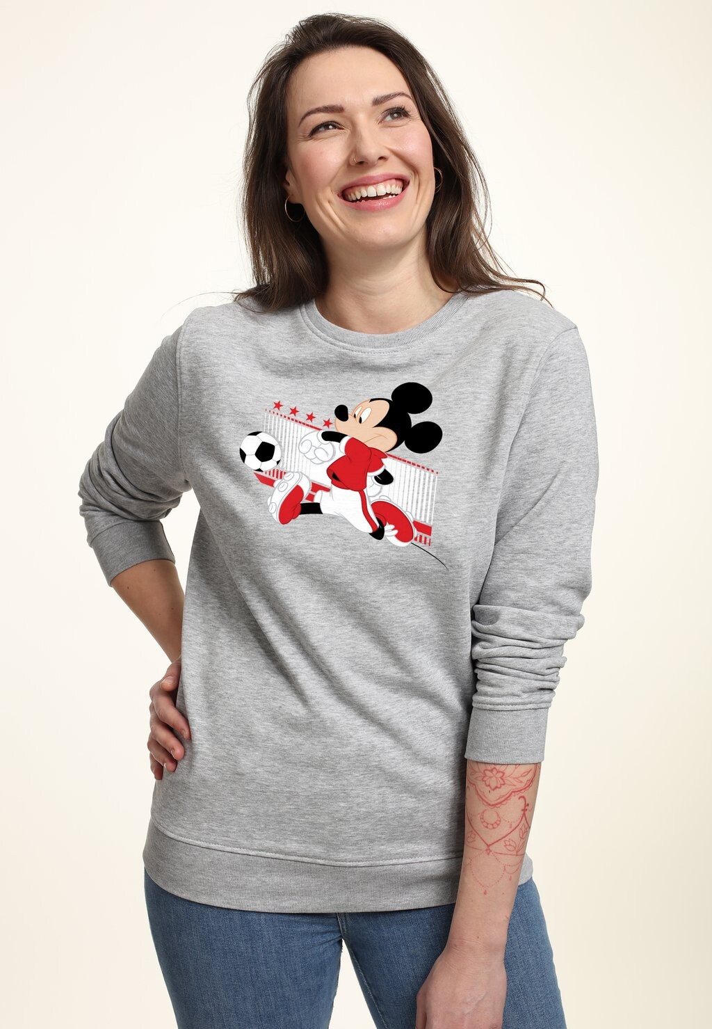 

Толстовка DISNEY CLASSIC MICKEY CANADA KICK Disney, цвет Mottled Light Grey