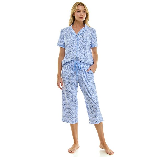 

Пижамный комплект с вырезом Petite Croft & Barrow, Tropic Island Tile