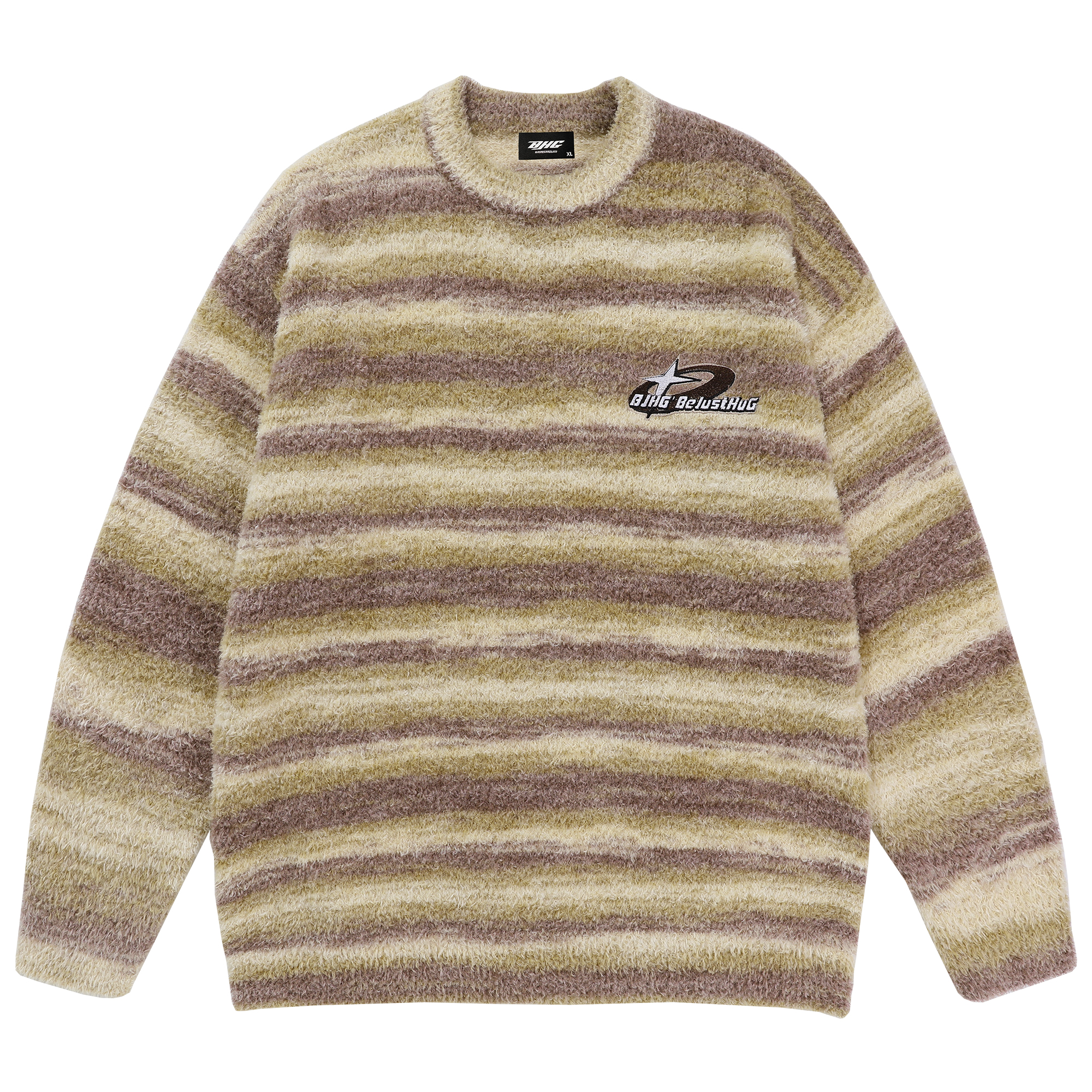 

Свитер унисекс BJHG, Beige Brown Stripes