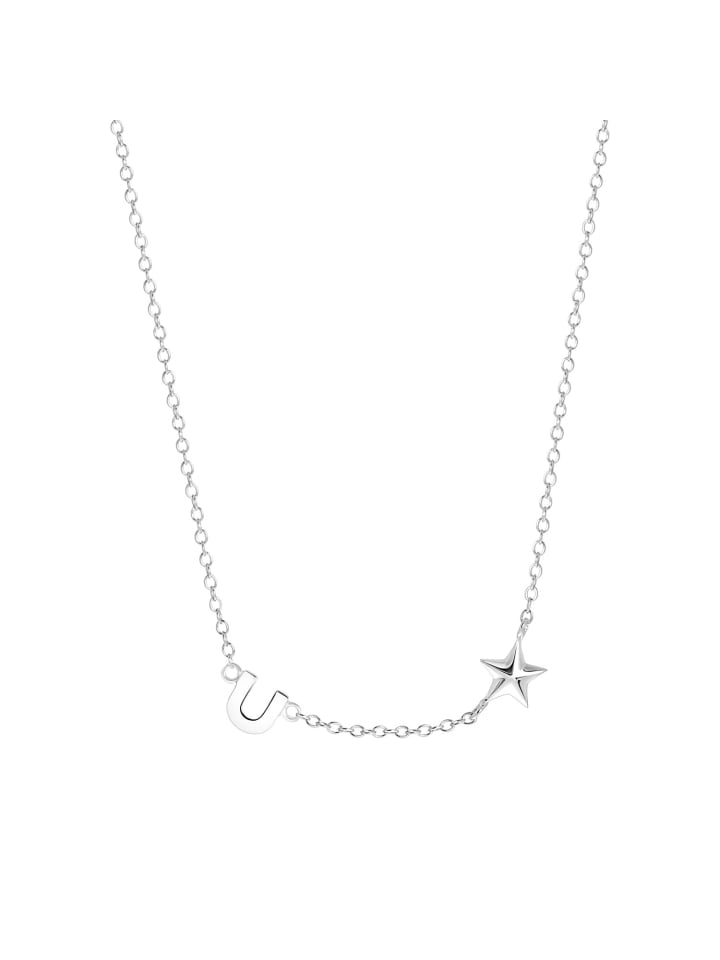 

Lucardi Серебряное ожерелье 925 пробы с буквой «U»