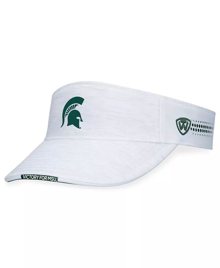 

Мужские белые расклешенные регулируемые козырьки Michigan State Spartans Top Of The World