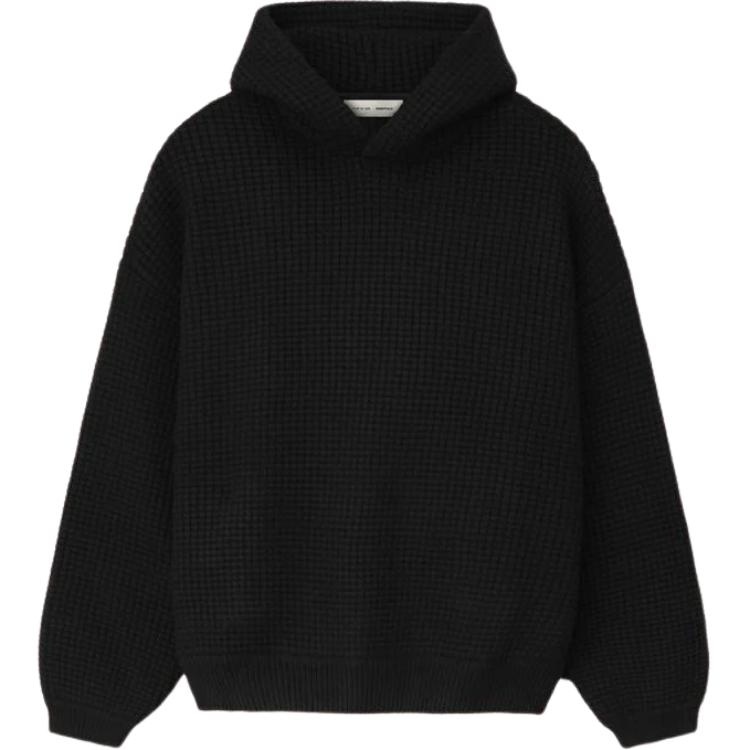 

FW25 Holiday 2025 HEAVY WAFFLE 90'S HOODIE Толстовка Мужская Fear Of God Essentials, черный