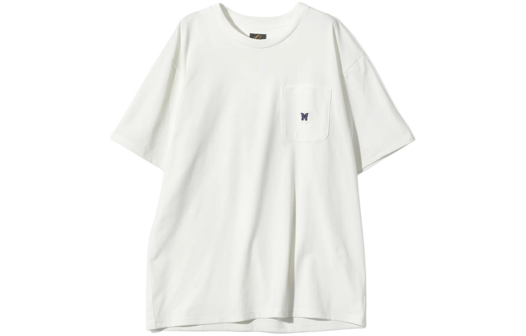 

Футболка с коротким рукавом и круглым вырезом Needles, белый