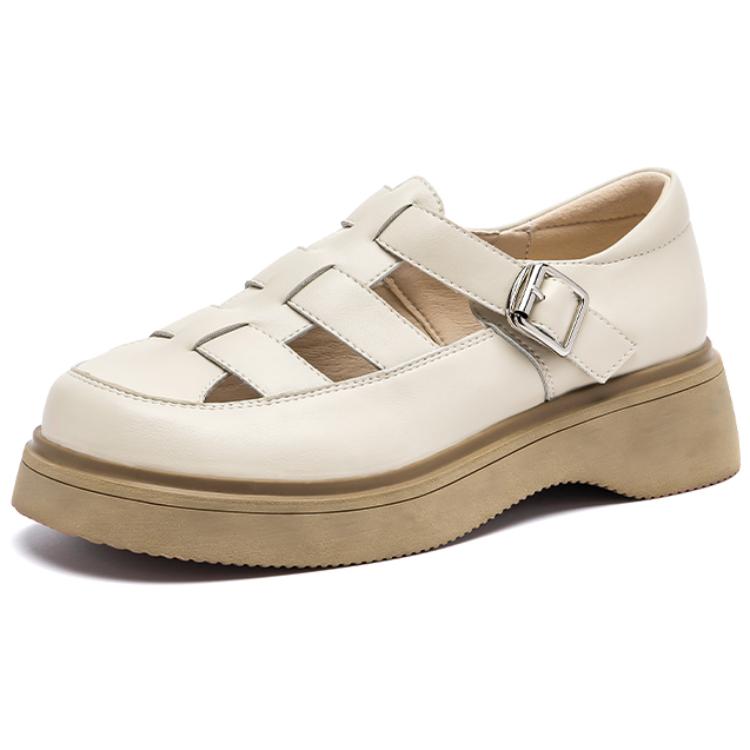Босоножки Roman Sandals 4.5 см Женские AGSDON, Бежевый Абрикос — фото 2