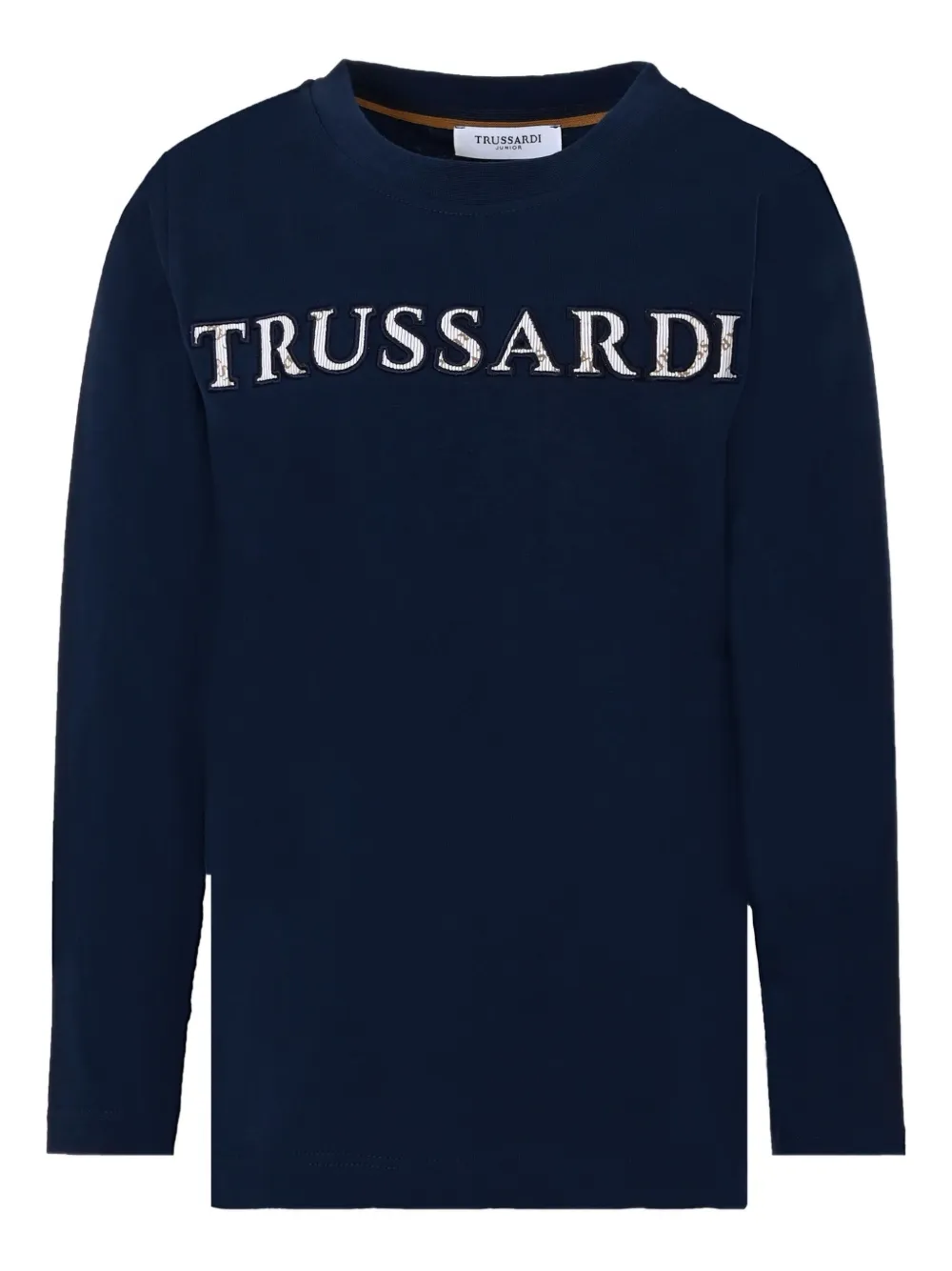 

Хлопковая толстовка с логотипом TRUSSARDI JUNIOR, синий