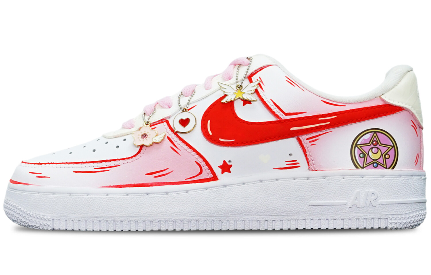 

Кроссовки Nike Air Force 1 Skateboard Shoes Men Low-Top Pink/White