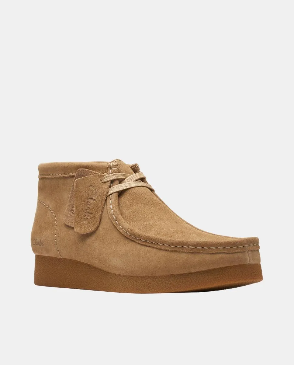 Ботинки WallabeeEVOBt из замши с резиновой подошвой Clarks, темно-коричневый — фото 2