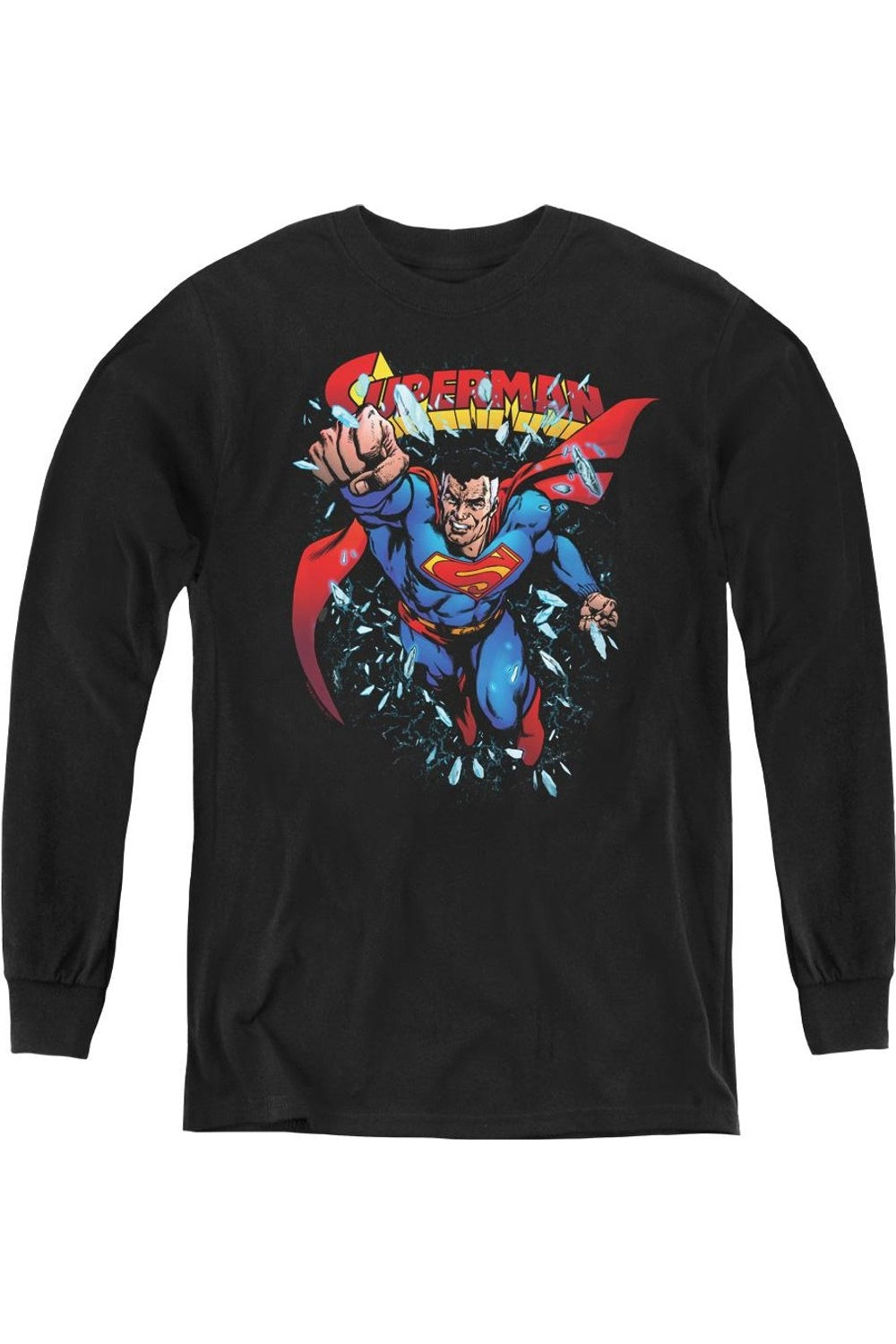 

Футболка с длинным рукавом "Старый Кал" из линейки Superman Youth Gildan, черный
