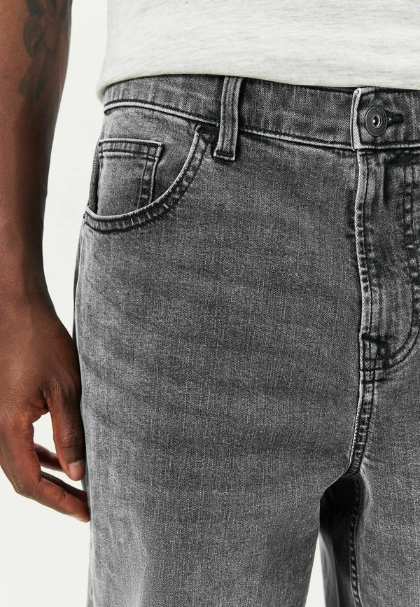 Классические эластичные джинсы свободного кроя Next, Grey — фото 3