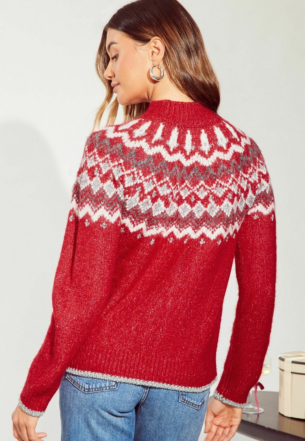 

Джемпер SPARKLE FAIRISLE REGULAR FIT Friends Like These, красный